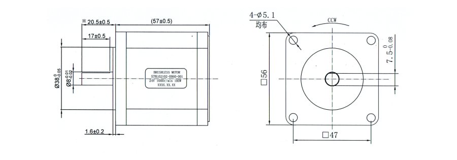 57BL02102-0060-001機械尺寸圖